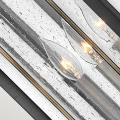 Duża latarnia naścienna Fitzgerald - 3 źródła światła