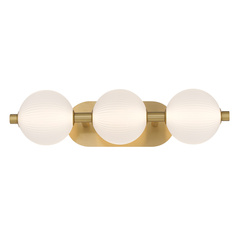 Kinkiet Palams - 3 źródła światła - Szczotkowane złoto