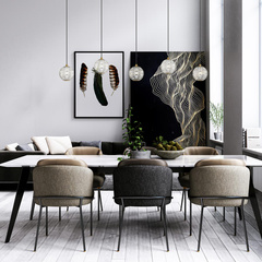 Mała lampa wisząca LED Marni - Naturalny mosiądz