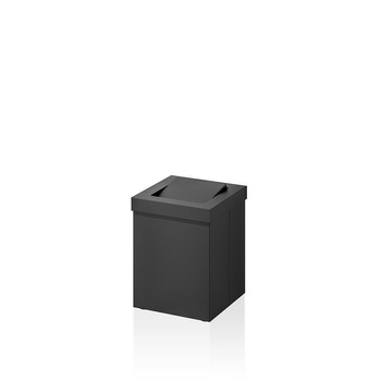 Kosz na papier na papier z pokrywą obrotową Decor Walther Czarny mat