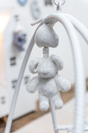 MIŚ POZYTYWKA - BIAŁY - 20X6X40CM - JOLIPA - MY HONEY HOME