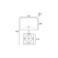 Lampa stołowa QUITO T01939BK AU