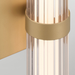 Mały kinkiet LED Fayton - Szczotkowane złoto