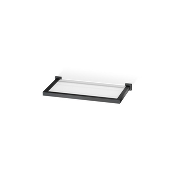 CORNER Półka Decor Walther 30 cm z ramą Czarny mat