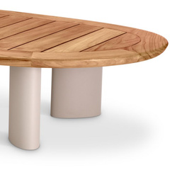 Stolik kawowy Free Form natural teak