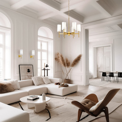 Lampa wisząca DENVER P06970BR-WH