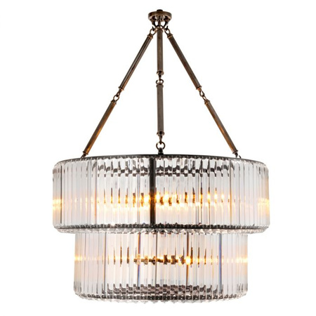 Chandelier Infinity Double gunmetal finish Eichholtz - My Honey Home