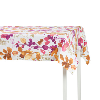 OBRUS BAWEŁNIANY PURPLE SPARROW- 130 x 200 CM - ROSEBERRY HOME - MY HONEY HOME