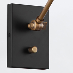 Kinkiet Brickell - 1 źródło światła - Matowa czerń