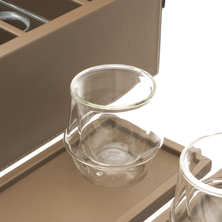 ORGANIZER NA KAWĘ - BEŻOWY - 27 x 22.5 x 9.5 CM - GIOBAGNARA - MY HONEY HOME