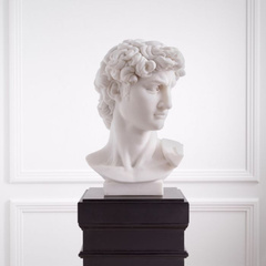 Dekoracja David white marble
