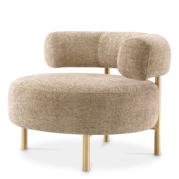 Krzesło Eichholtz Thompson Lyssa piaskowane wykończenie mosiężne