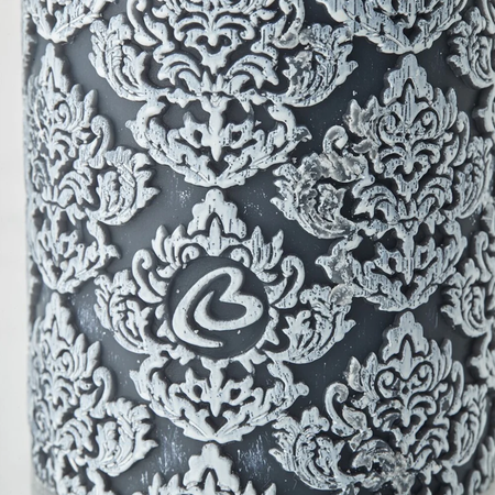 ŚWIECA MALIA - CIEMNOSZARA - 7.5 x 7.5 x 20 CM - LENE BJERRE - MY HONEY HOME