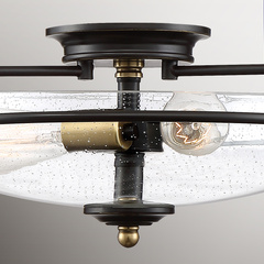 Plafon Griffin - 3 źródła światła - Brąz palladiański