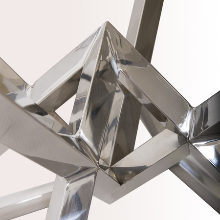 STOLIK BOCZNY GRAND - SREBRNY - 53 x 53 x 57 CM - MY HONEY HOME