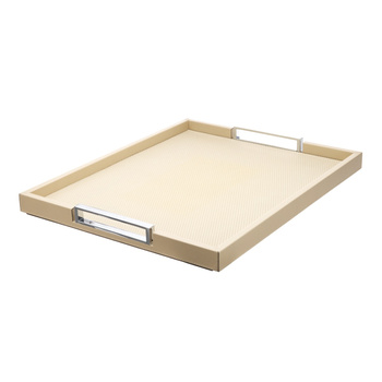 TACA SKÓRZANA VICTOR - 44 x 54 x 4.5 CM - GIOBAGNARA - MY HONEY HOME