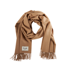 SZAL Z ALPAKI CLASSIC - CAMEL - 65 x 200 CM - MY ALPACA - MY HONEY HOME