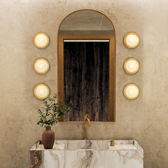 Kinkiet LED Alonso - Vintage mosiądz