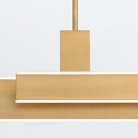 Lampa wyspowa Cameno - Szczotkowane złoto