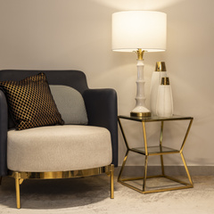 Lampa stołowa LOBOC T01019BR-WH