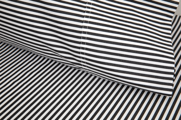 Poszewka Shirting Black White 50 x 75 cm Ralph Lauren