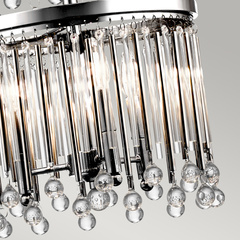 Żyrandol Piper - 18 źródeł światła - Polerowany chrom