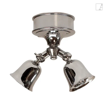 Lampa kierunkowa Authentage Fleure Twin na okrągłej podstawie