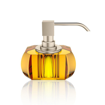 KRISTALL Dozownik mydła Decor Walther Bursztyn / nikiel satynowany