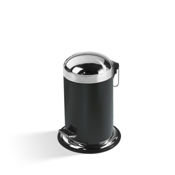 Koszt otwierany nogą Decor Walther Czarny / Stal nierdzewna polerowana