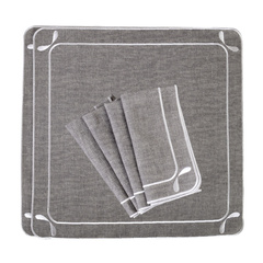 HAFTOWANE SERWETKI DRAGONFLY - 6 SZT. - 38.5 x 38.5 CM - ROSEBERRY HOME - MY HONEY HOME