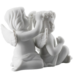 Para aniołów dużych z kwiatami