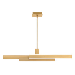 Lampa wyspowa Cameno - Szczotkowane złoto