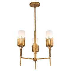 Żyrandol Sawgrass - 3 źródła światła - Płatkowe złoto