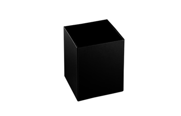 Kosz na papier (kwadratowy) Decor Walther Sztuczna skóra czarna