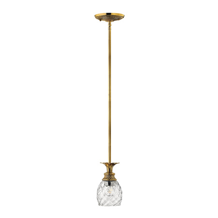 Lampa wisząca Plantation - 1 źródło światła - Oksydowany mosiądz