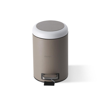 Koszt otwierany nogą Decor Walther Sztuczna skóra ciemnoszara