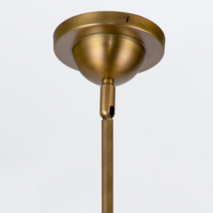 Lampa wisząca Doral - 2 źródła światła - Matowa czerń, vintage mosiądz