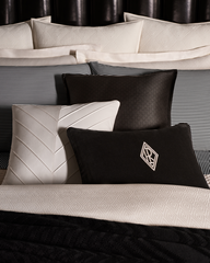 Poszewka Shirting Black White 50 x 75 cm Ralph Lauren