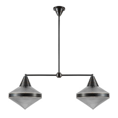 Lampa wyspowa Willard - 2 źródła światła - Miejski brąz