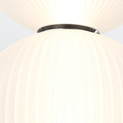 Mała lampa wisząca Palams - 2 źródła światła - Polerowany nikiel