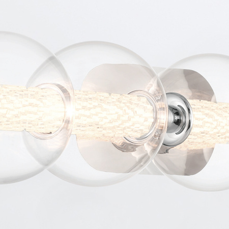 Kinkiet Atomo - 5 źródeł światła - Polerowany chrom