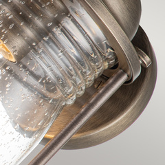 Średnia latarnia naścienna Ashland Bay - 1 źródło światła - Oksydowany brąz