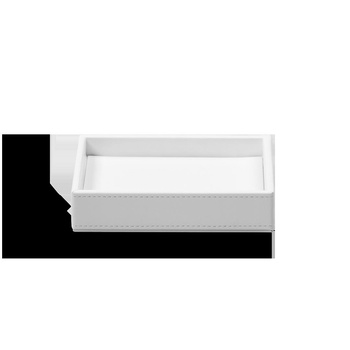 Tacka Decor Walther mała Sztuczna skóra biała