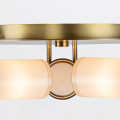 Plafon Wynwood - 3 źródła światła - Vintage mosiądz