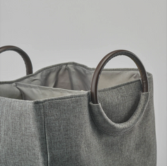 KOSZ NA PRANIE JADA SZARY - 50 x 30 x 60 CM - AQUANOVA - MY HONEY HOME