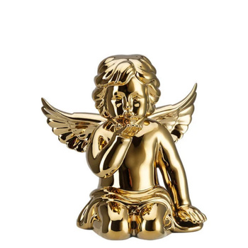 Anioł średni dmuchający ZŁOTY