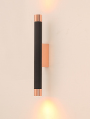 Kinkiet Q Parette Nero / Rose Gold Orlicki Design