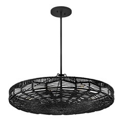 Lampa wisząca Ophelia - 6 źródeł światła - Czarny