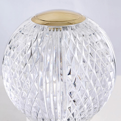 Mała lampa stołowa LED Marni - Naturalny mosiądz