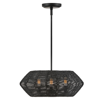 Lampa wisząca Luca - 3 źródła światła - Czarny